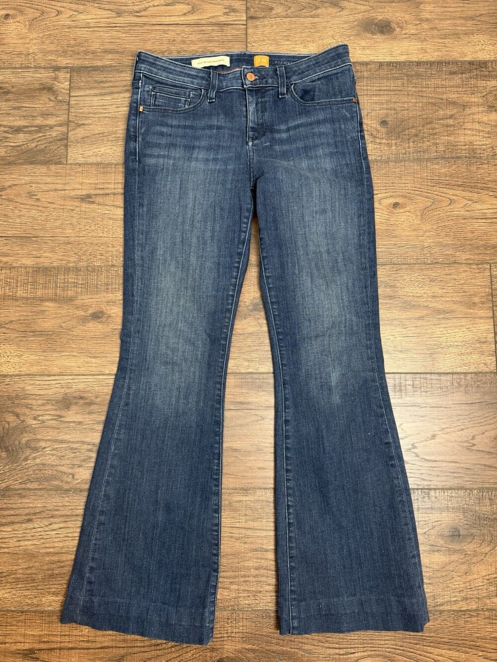 Pilcro and the Letterpress Stet Jeans Anthropologie Dark Wash Bootcut Size 29